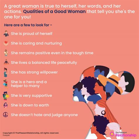 what are the quality of a good woman
